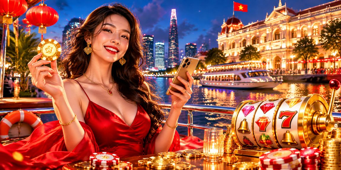 Màn hình điện thoại hiển thị giao diện casino trực tuyến với bảng cược sòng bài sôi động tại Việt Nam